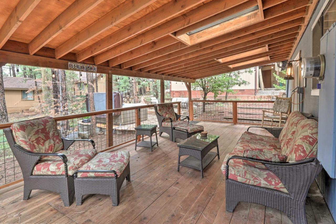 Pet-Friendly Munds Park Cabin With Hot Tub And Patio ภายนอก รูปภาพ