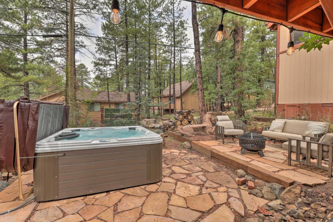 Pet-Friendly Munds Park Cabin With Hot Tub And Patio ภายนอก รูปภาพ