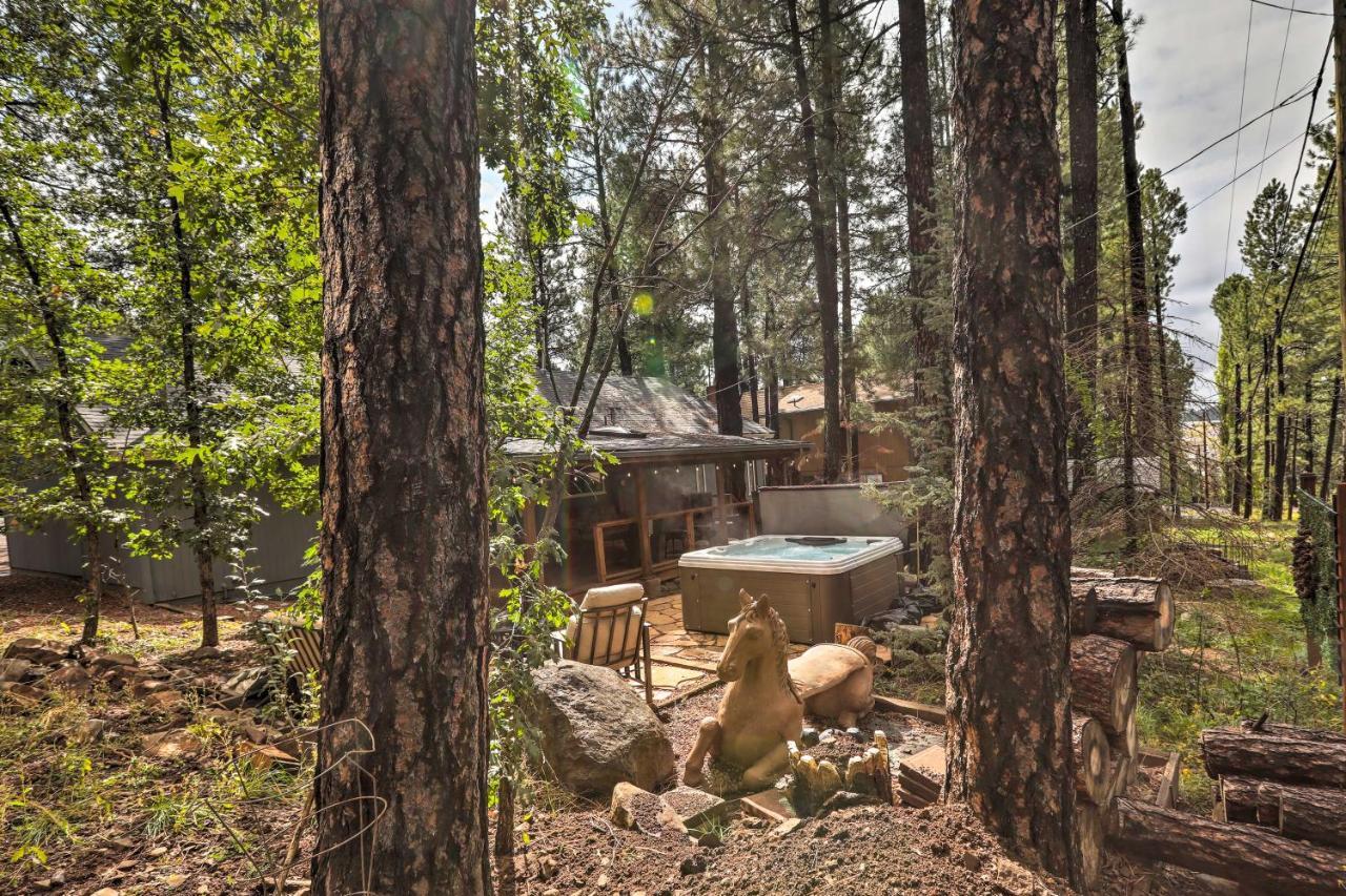 Pet-Friendly Munds Park Cabin With Hot Tub And Patio ภายนอก รูปภาพ